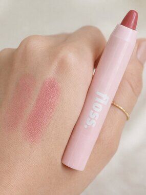 Floss Lip Advocate Lip Crayon Berry Pink Sheer Hydrating Vegan NWT